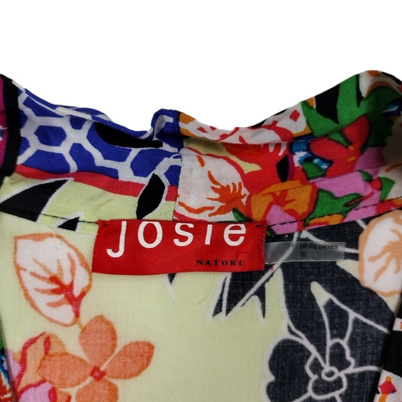 JOSIE Floral Rayon Kimono Wrap SIZE S - Picture 7 of 11